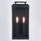 Vaxcel Hampton 2 Light 15.5-in H Black Indoor Outdoor Wall Lantern Fixture with Clear Glass T0706 - alternate 9